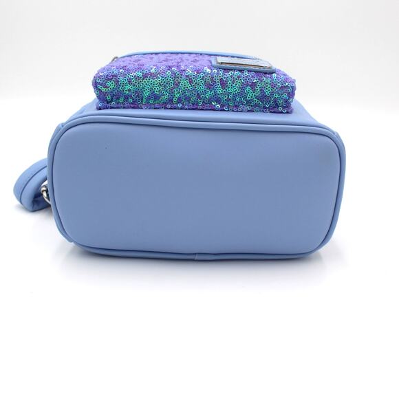 Disney Loungefly Little Mermaid Ariel Princess Mini Backpack Blue Sequin TAGS - Picture 9 of 11